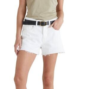 EDWIN CAI BUTTON FLY CUTOFF CASUAL SHORTS IN WHITE NOISE NWT‎ WOMEN'S SIZE 31